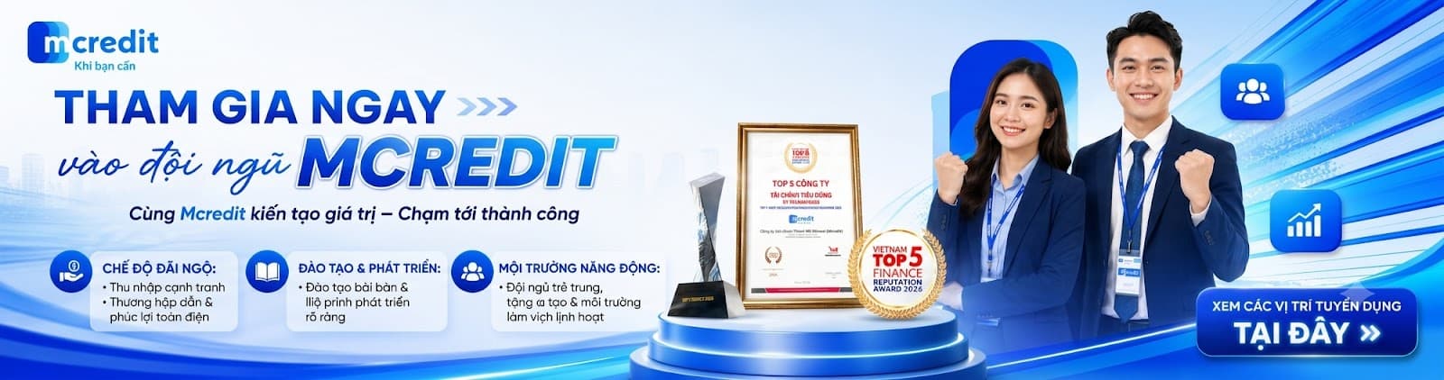 Banner tuyển dụng Mcredit