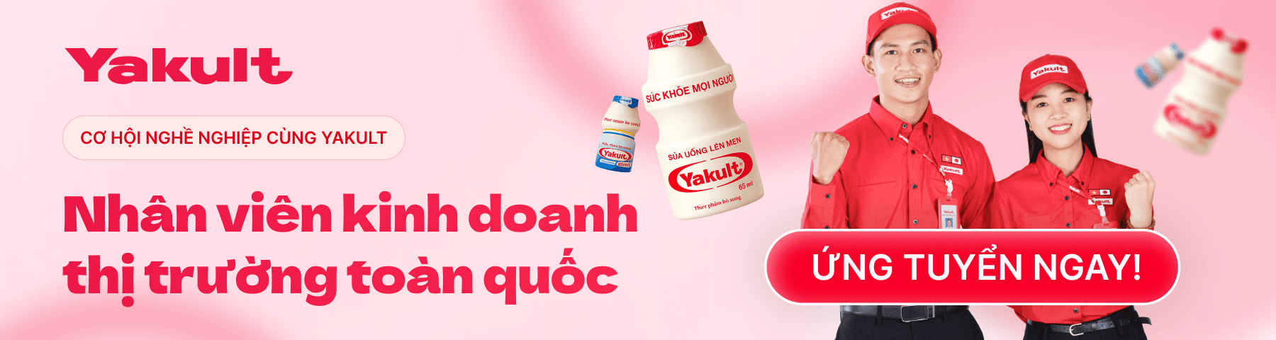 Banner tuyển dụng Yakult